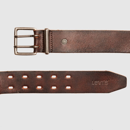 LEVI'S® MEN'S POTRERO DOUBLE PRONG BELT - BROWN