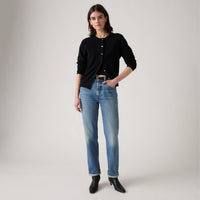 LEVI'S® WOMEN'S 501® ORIGINAL JEANS - MED INDIGO - WORN IN