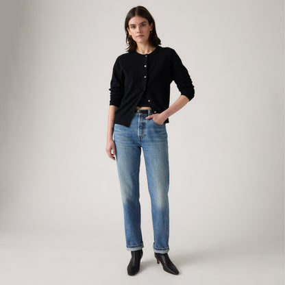LEVI'S® WOMEN'S 501® ORIGINAL JEANS - MED INDIGO - WORN IN