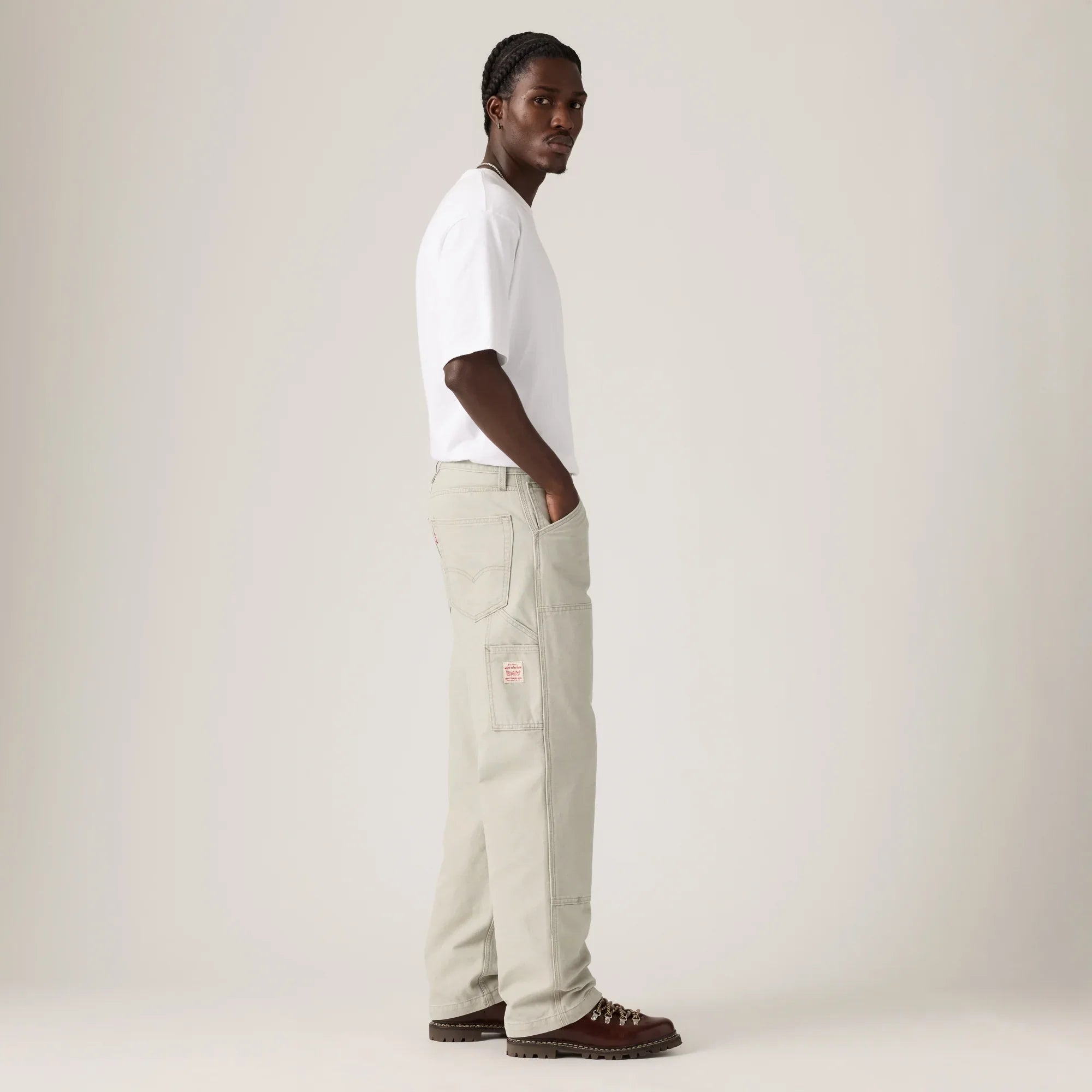 LEVI'S® MEN'S 568™ LOOSE STRAIGHT DOUBLE-KNEE CARPENTER - GREY