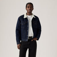 LEVI'S® MEN'S TYPE III SHERPA TRUCKER JACKET - BLUE
