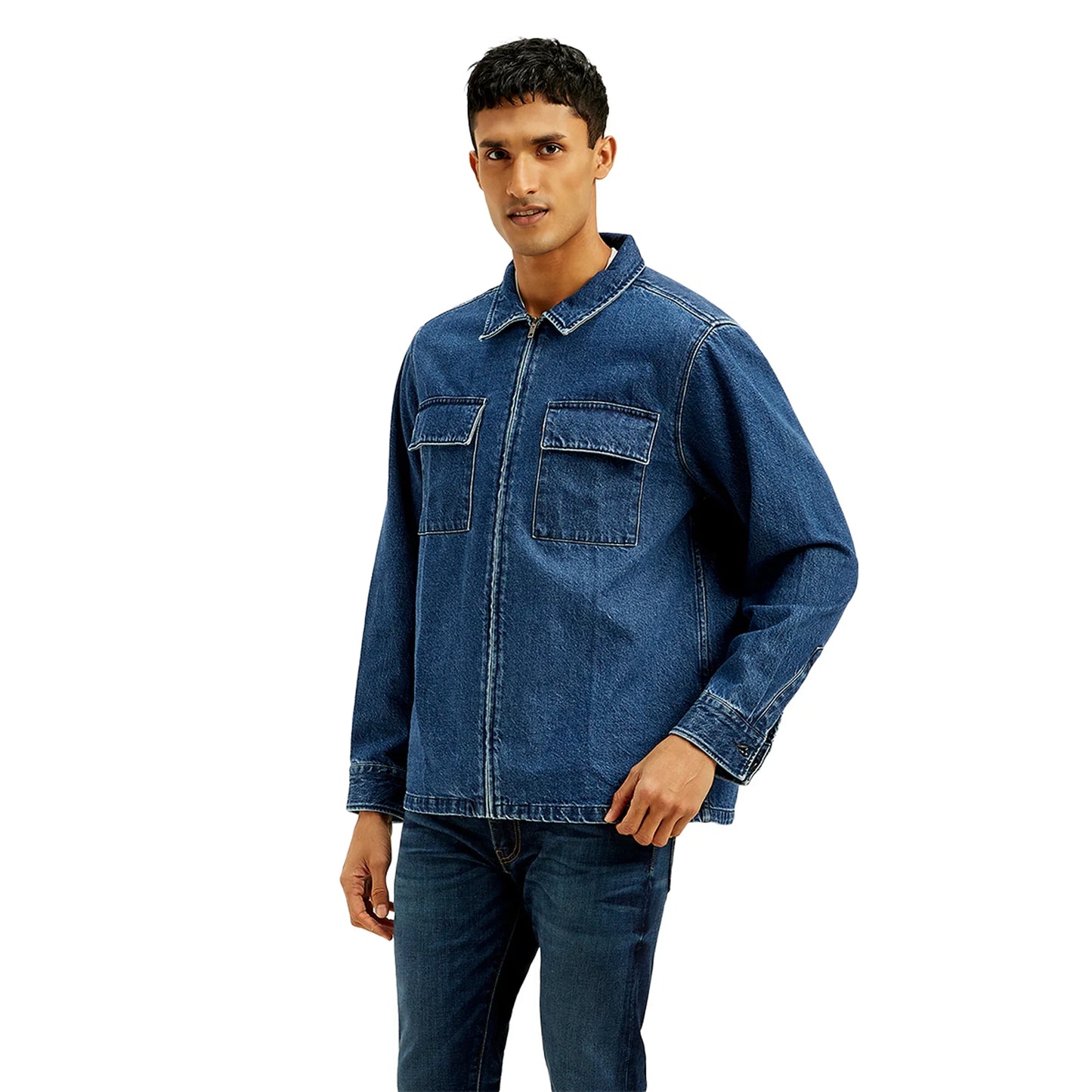 LEVI’S® MEN'S SOLID RELAXED FIT SHIRT - BLUE