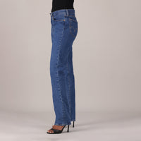 LEVI'S® WOMEN'S 501® ORIGINAL JEANS - MED INDIGO - WORN IN