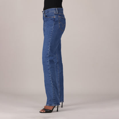 LEVI'S® WOMEN'S 501® ORIGINAL JEANS - MED INDIGO - WORN IN