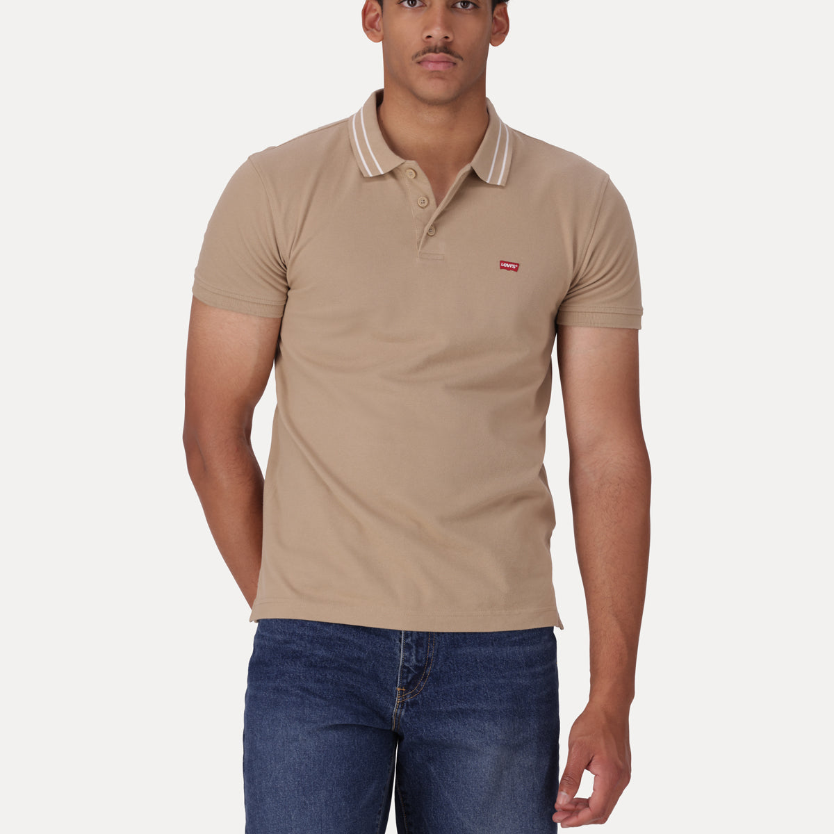 LEVI'S® MEN'S HOUSEMARK POLO SHIRT - TAN