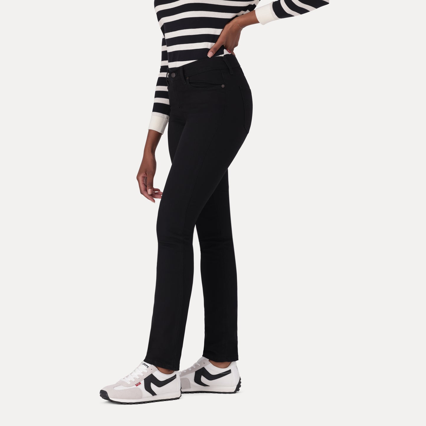 LEVI'S®CURVY STRAIGHT ZA - BLACK