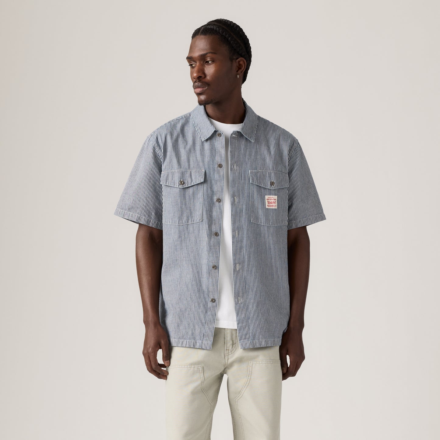 LEVI'S® MEN'S SHORT-SLEEVE WORKER SHIRT - MULTI COLOUR