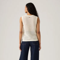 LEVI'S® WOMEN'S ADRIENNE CROCHET TANK - WHITE