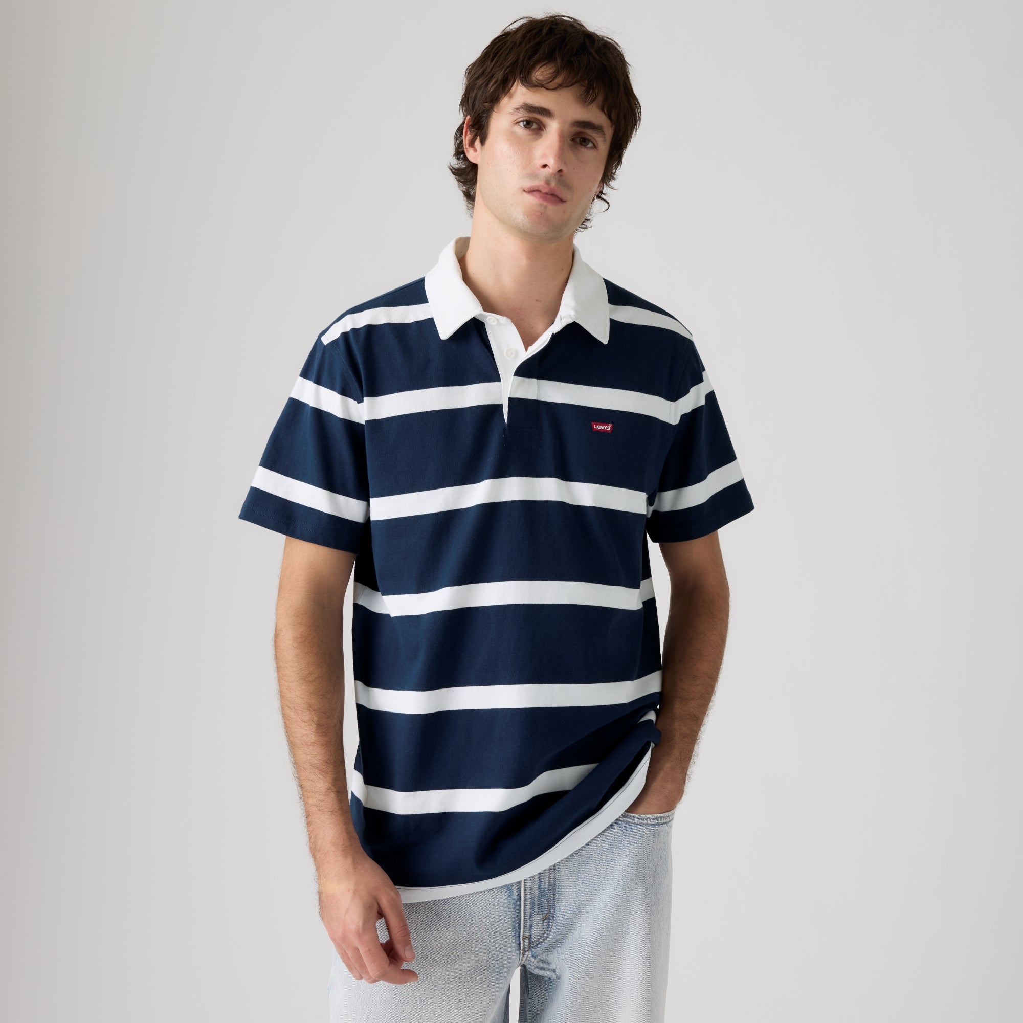 LEVI'S® MEN'S CLASSIC SHORT-SLEEVE RUGBY SHIRT - MULTI COLOUR
