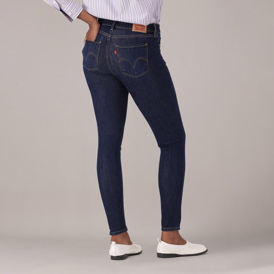 LEVI'S® WOMEN'S CURVY SUPER SKINNY  - DARK INDIGO - WORN IN