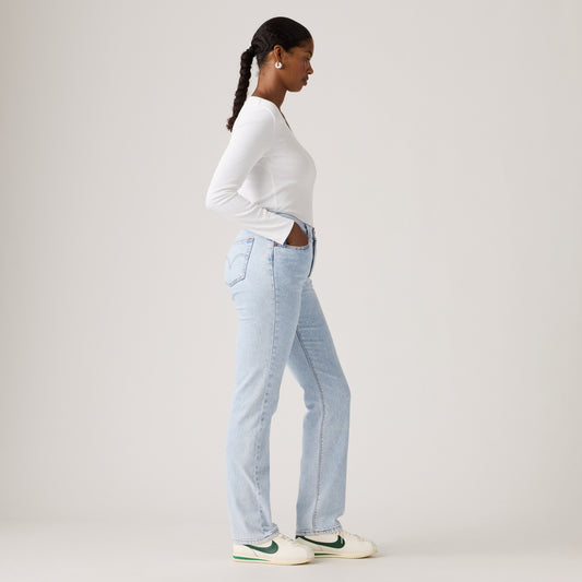 LEVI'S® WOMEN'S 501® CURVE JEANS - MED INDIGO - WORN IN