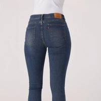 LEVI'S® WOMEN'S CURVY SUPER SKINNY - DARK INDIGO - WORN IN