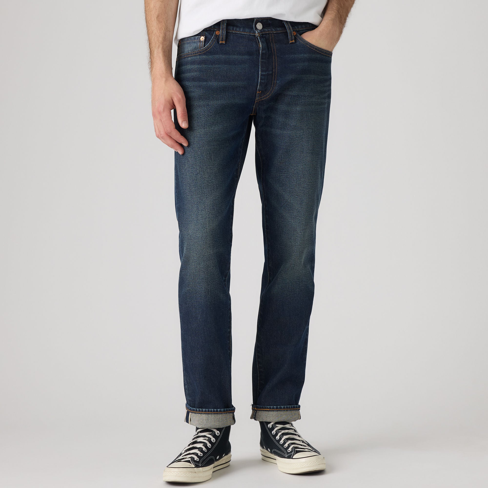LEVI'S® MEN'S 511™ SLIM JEANS - DARK INDIGO - WORN IN