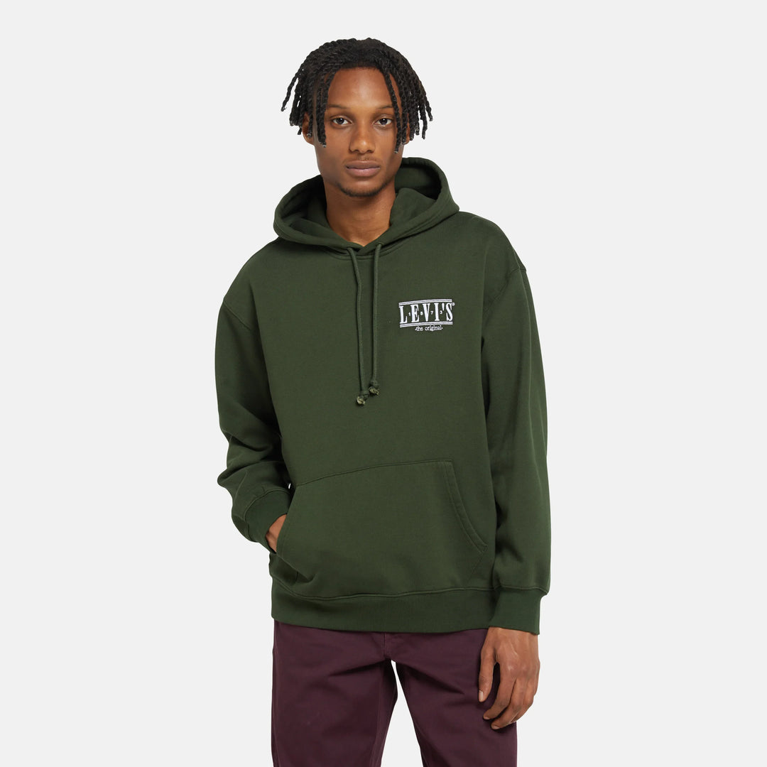 LEVI'S® MEN'S RELAXED FIT GRAPHIC HOODIE GREEN