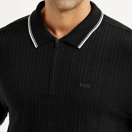 LEVI'S® MEN'S SLIM FIT POLO T-SHIRT - BLACK