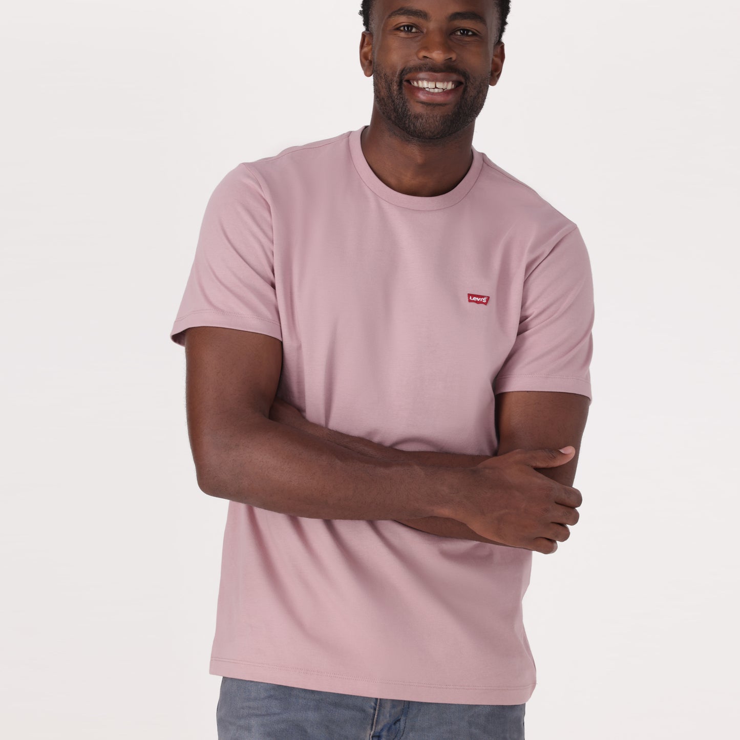 LEVI'S® MEN'S SHORT-SLEEVE CLASSIC HOUSEMARK T-SHIRT - PINK