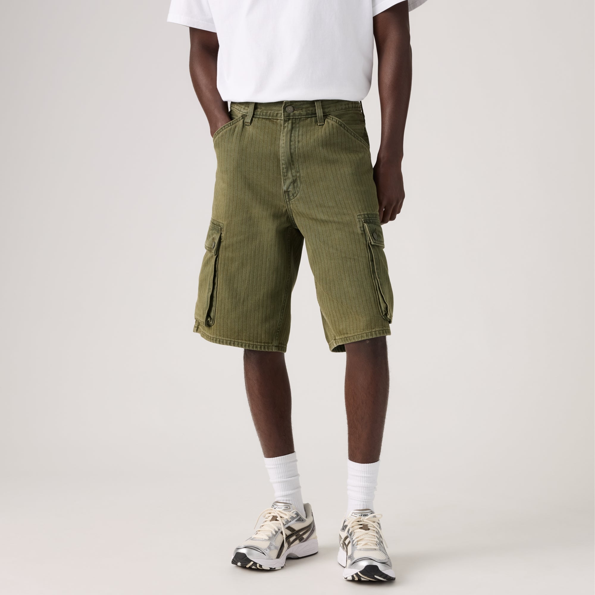 パンツ VOO EXELEZA CARGO SHORTS Q LEVI'S® MEN'S 478 BAGGY CARGO SHORTS - MULTI COLOUR