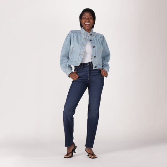 LEVI'S® WOMEN'S 501® ORIGINAL JEANS - MED INDIGO - WORN IN