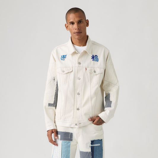 LEVI'S® MEN'S RELAXED TRUCKER JACKET - WHITE