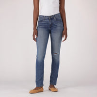LEVI'S®CURVY STRAIGHT ZA - MED INDIGO - WORN IN