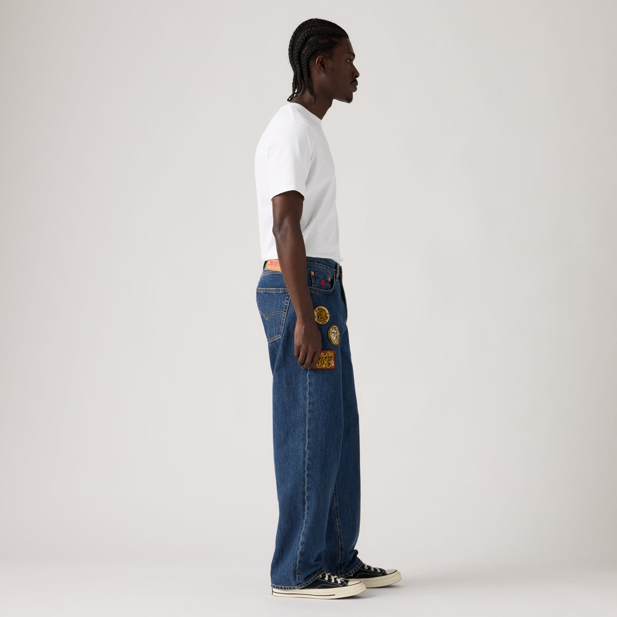LEVI'S® MEN’S 578™ BAGGY JEANS - MED INDIGO - WORN IN