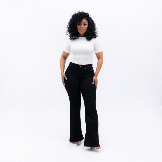 LEVI'S® WOMEN'S CURVY FLARE  - BLACK