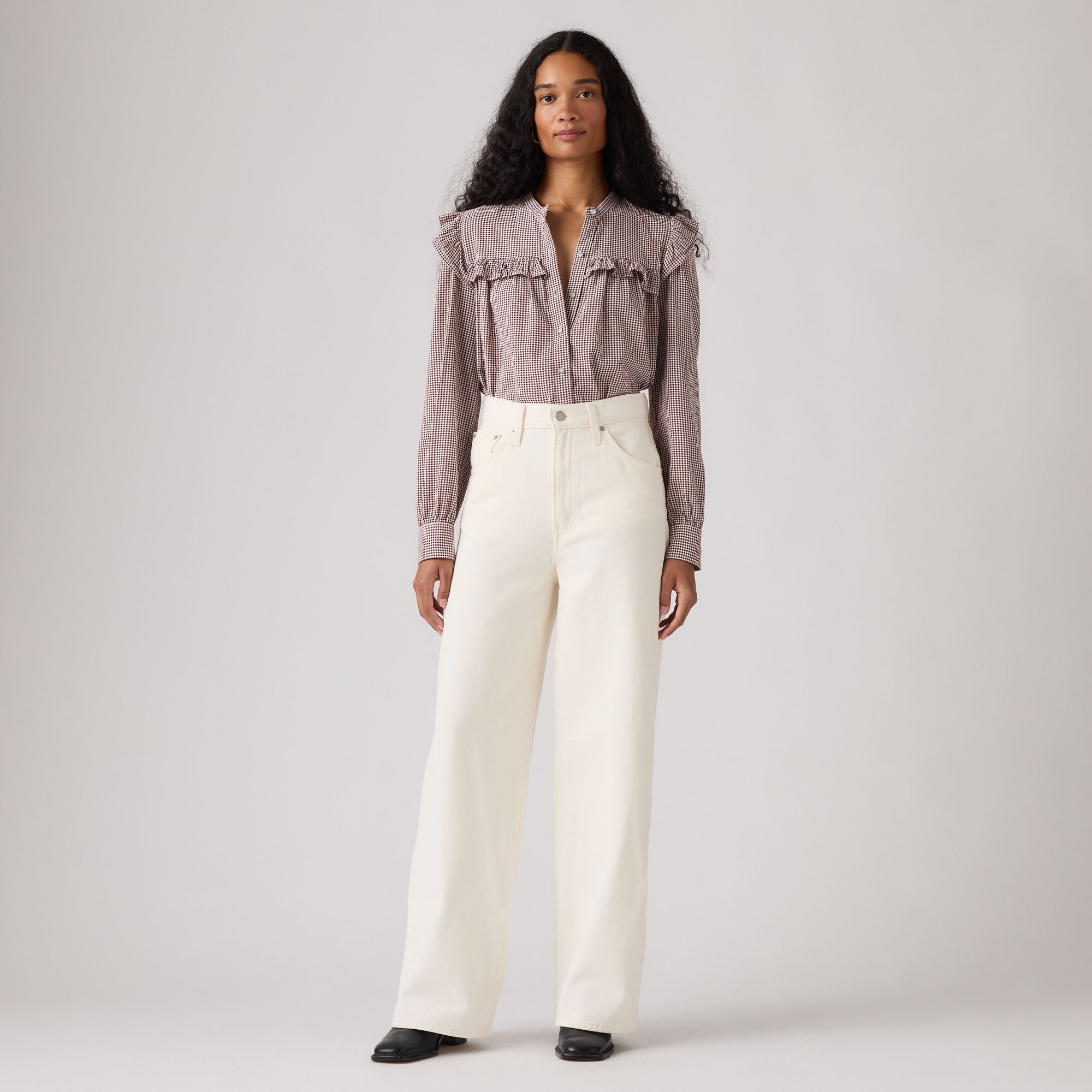 LEVI'S® WOMEN'S CINCH BAGGY JEANS - WHITE