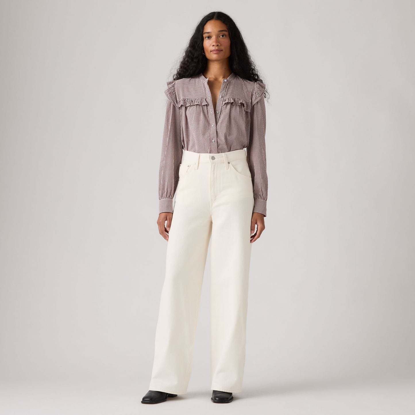 LEVI'S® WOMEN'S CINCH BAGGY JEANS - WHITE