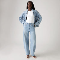 LEVI'S® WOMEN'S BAGGY DAD BARREL JEANS - MED INDIGO - WORN IN