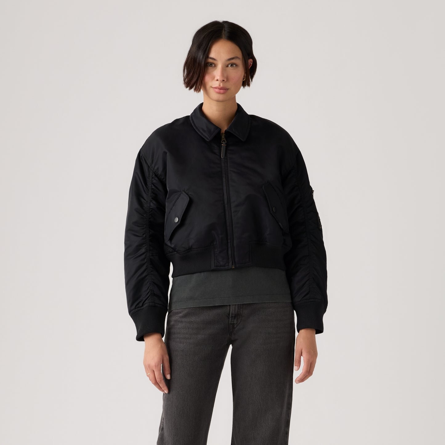 LEVI'S® WOMEN'S BOWIE CROPPED BOMBER JACKET - MULTI COLOUR