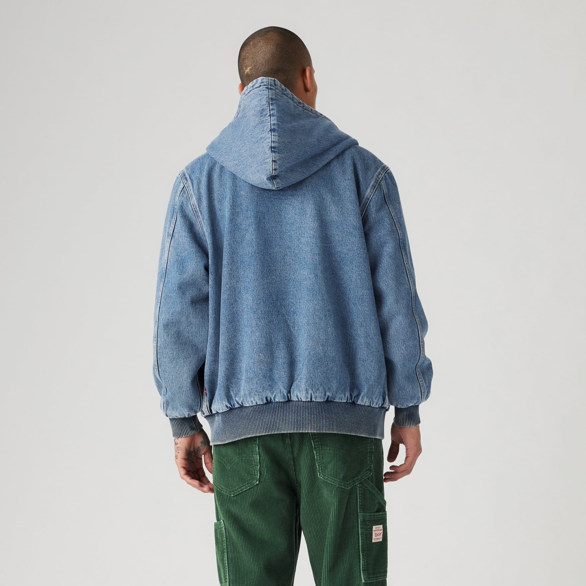 DENIM HOODIE ジャケット/searoomlynn LEVI'S® MEN'S POTRERO DENIM HOODIE - MED INDIGO - WORN IN