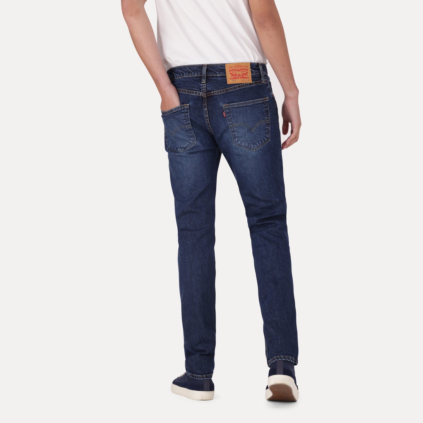 LEVI'S® MEN'S 511™ SLIM JEANS - DARK INDIGO - WORN IN