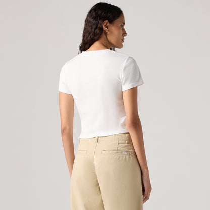 LEVI'S® WOMEN'S GRAPHIC ESSENTIAL SPORTY TEE - WHITE