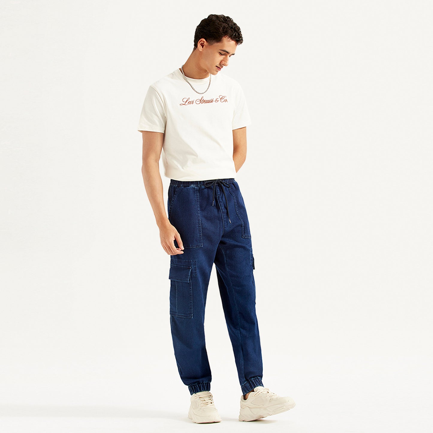 LEVI’S® MEN'S TAPERED CARGO JOGGER JEANS - BLUE