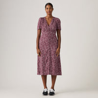 LEVI'S® WOMEN'S PAOLA SHORT-SLEEVE MIDI DRESS - MULTI COLOUR