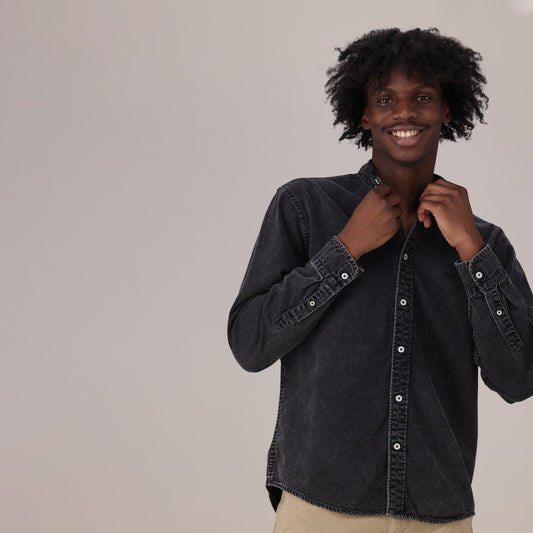 LEVI'S® MEN'S AUTHENTIC BUTTON-UP SHIRT - BLACK