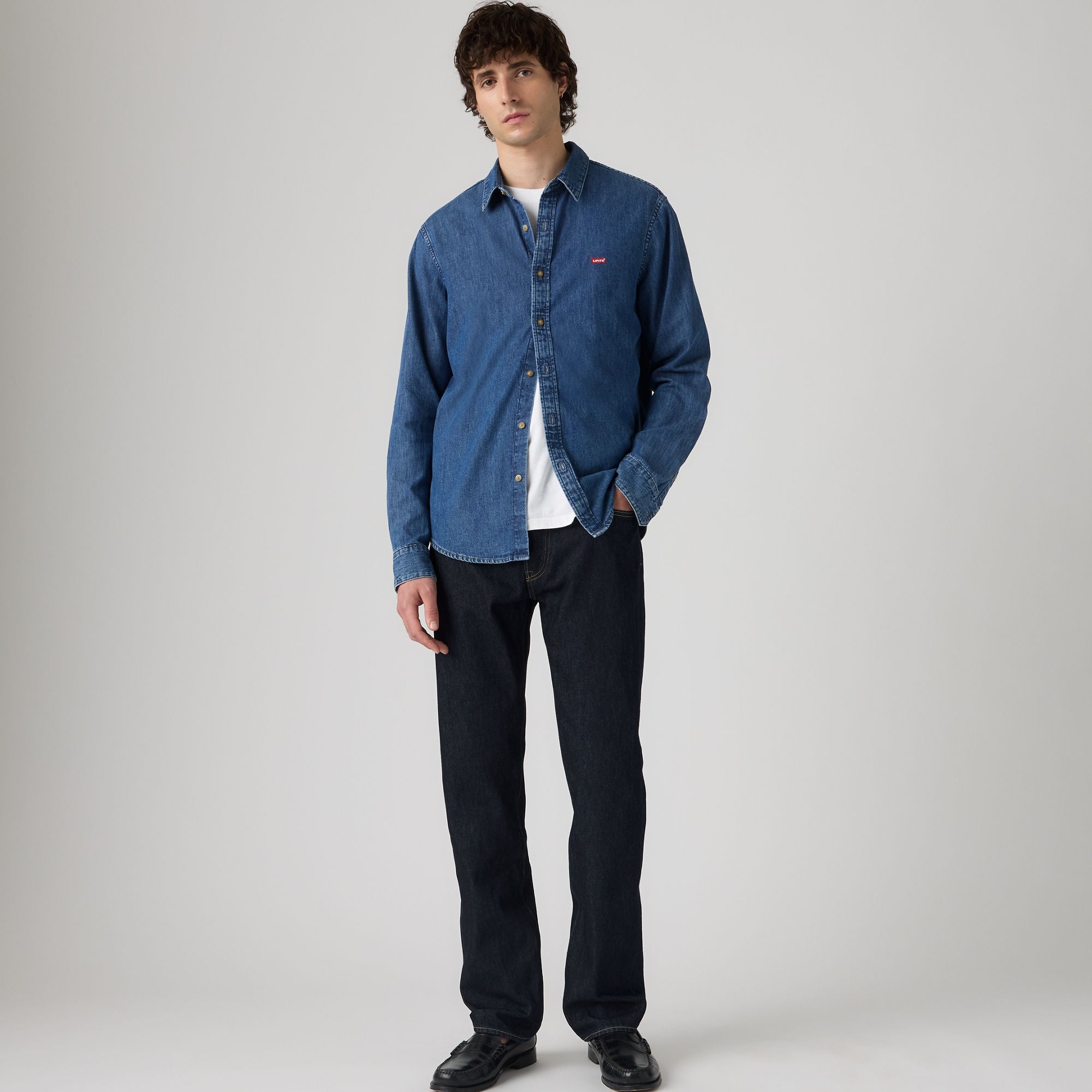 LEVI'S® MEN'S 501® ORIGINAL THERMODAPT JEANS - DARK INDIGO - FLAT FINISH