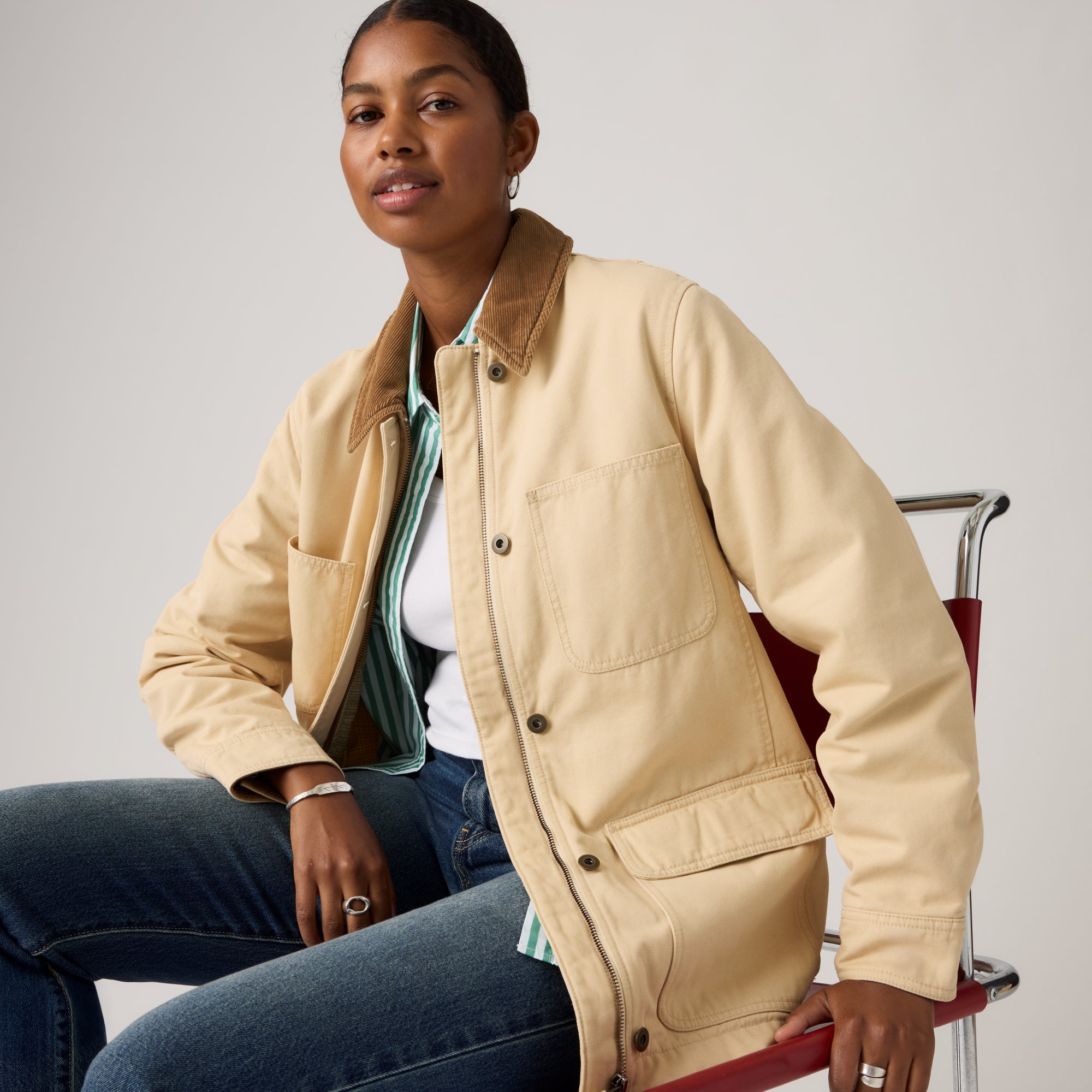 LEVI'S® WOMEN'S BREE BARN JACKET - GREY