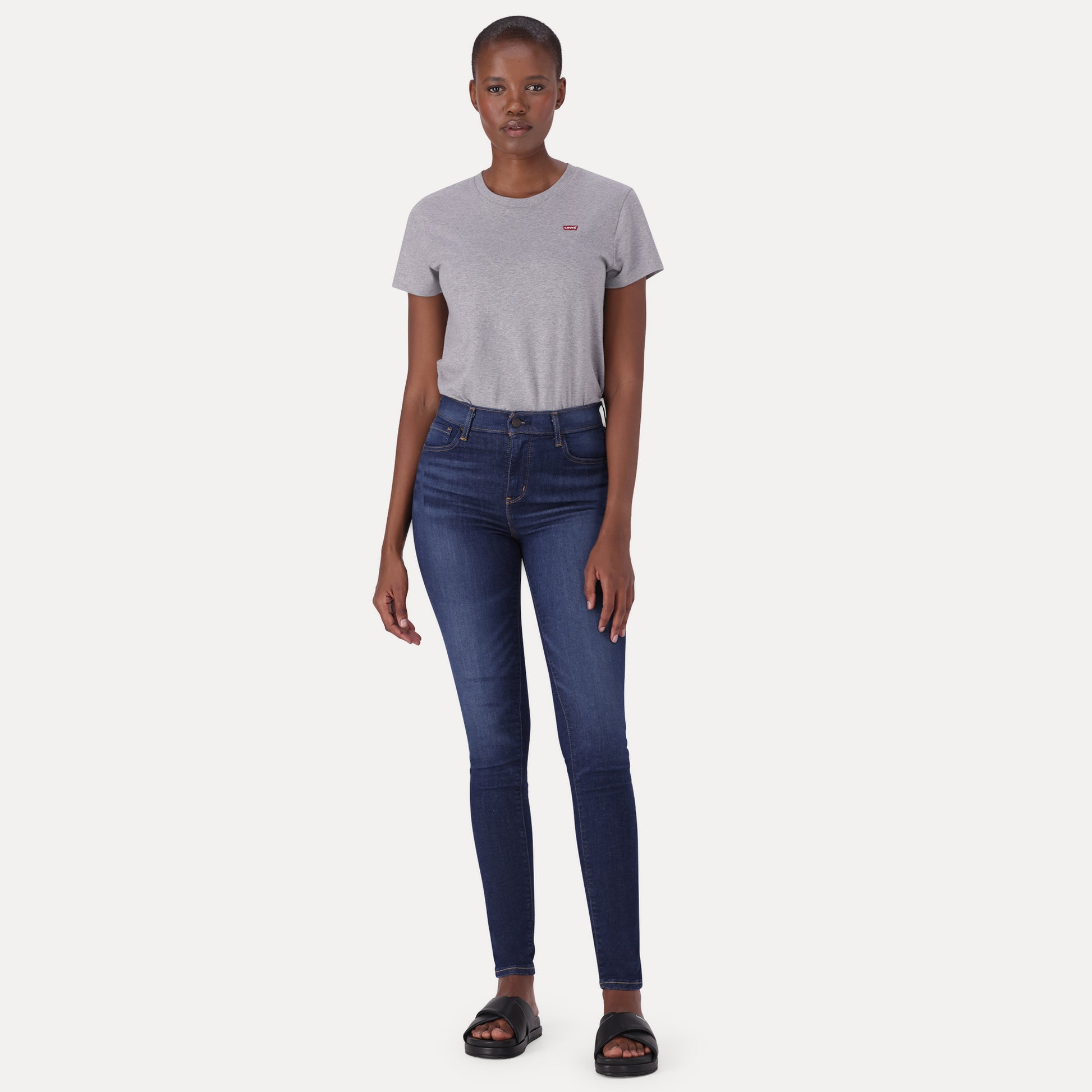 720 HIGH-RISE SUPER SKINNY JEANS - DARK INDIGO - WORN IN