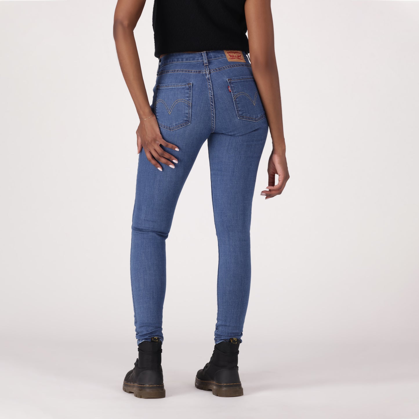 LEVI'S® WOMEN'S CURVY SKINNY  - MED INDIGO - FLAT FINISH