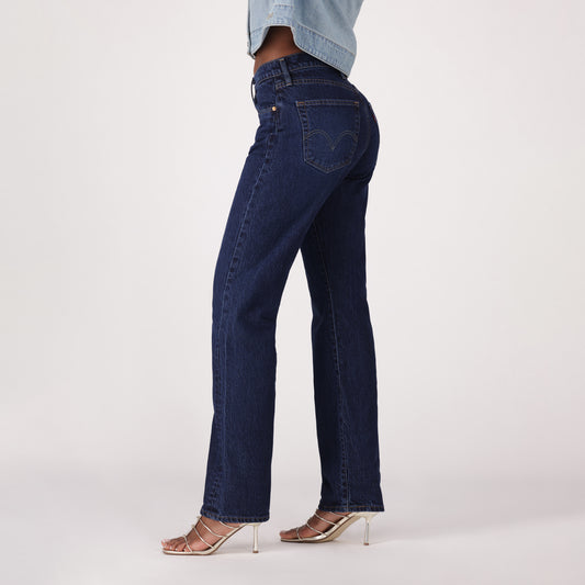 LEVI'S® WOMEN'S 501® CURVE JEANS - MED INDIGO - WORN IN
