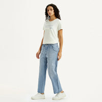 LEVI'S® WOMEN'S BAGGY CARPENTER  JEANS - LIGHT INDIGO - WORN IN