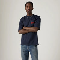 LEVI'S® MEN'S HALF-SLEEVE GRAPHIC POCKET T-SHIRT - BLUE