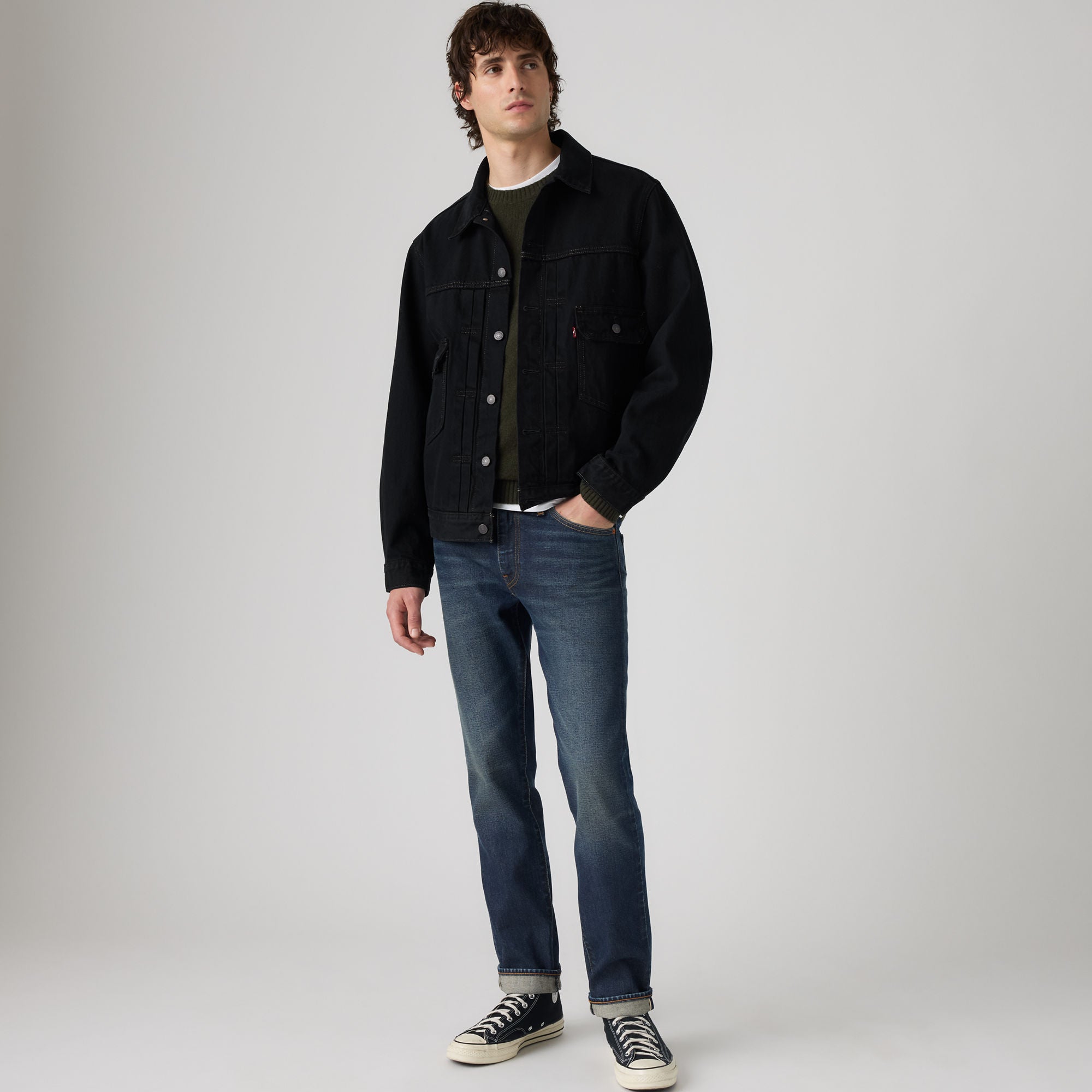 LEVI'S® MEN'S 511™ SLIM JEANS - DARK INDIGO - WORN IN