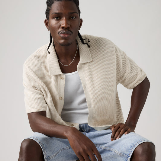 LEVI'S® MEN'S KNIT CAMP SHIRT - MULTI COLOUR