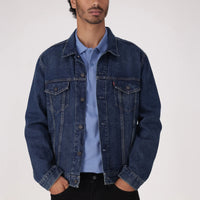 LEVI'S® MEN'S TRUCKER JACKET - DARK INDIGO - WORN IN