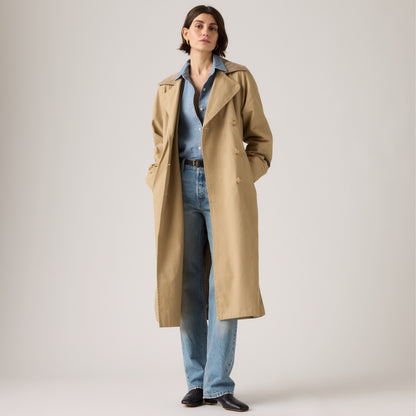 LEVI'S® WOMEN'S BREE CLASSIC LONG TRENCH COAT - TAN