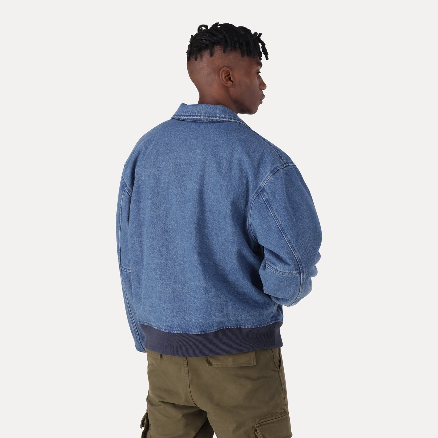 ROWAN JACKET ZA FINALLY MADE IT- MED INDIGO - WORN IN