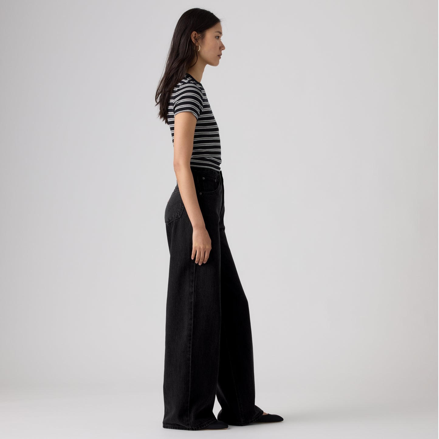 LEVI'S® WOMEN'S CINCH BAGGY JEANS - BLACK