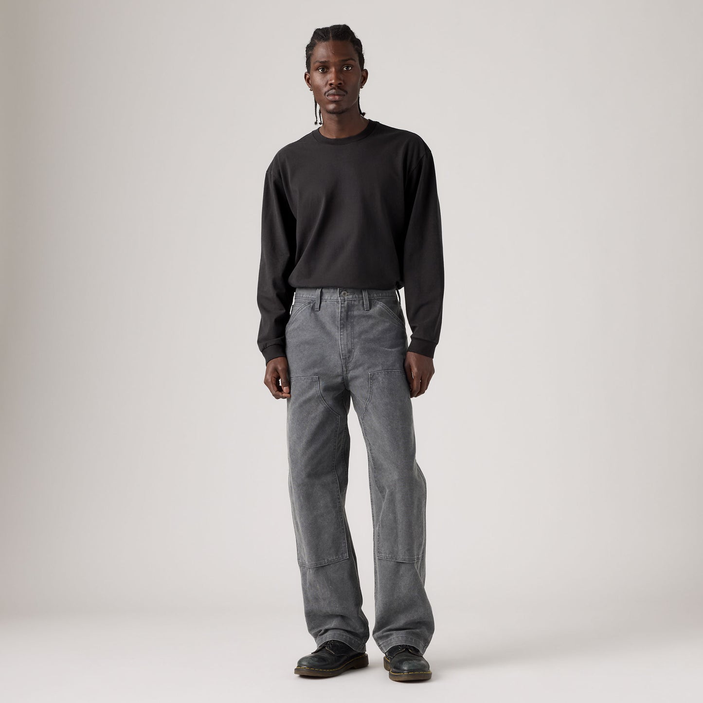 LEVI'S® MEN'S 568™ LOOSE STRAIGHT DOUBLE-KNEE CARPENTER - GREYS